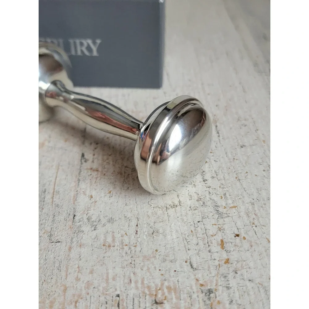 Salisbury stacking ring dumbbell rattle w/ seal American USA metal unique figure